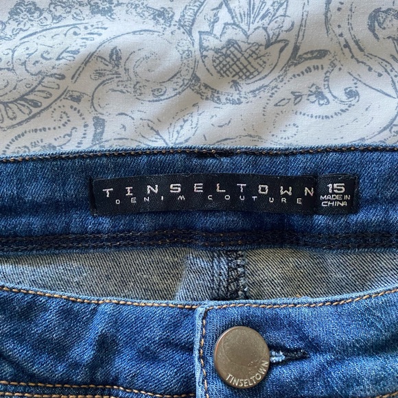 Denim couture Tinseltown JEANS size 15 Navy Blue in excellent condition - Picture 3 of 4